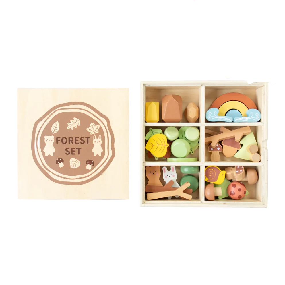 Wooden Forest Sensory Bin