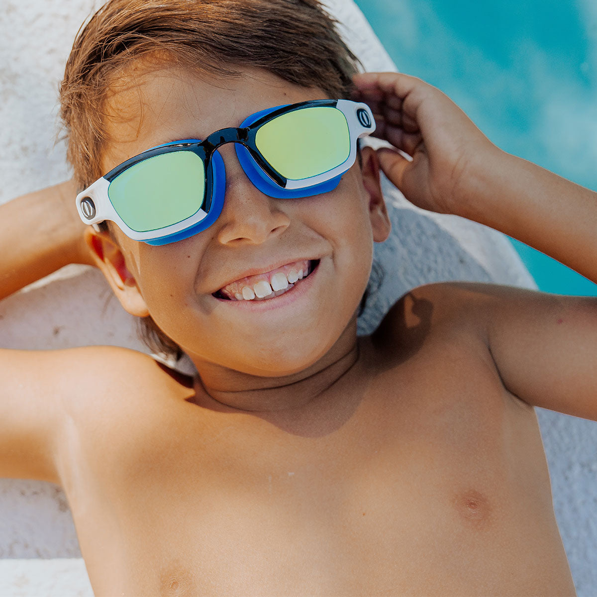 Phantom Surfer Short Fin Shark Boy Kids' Swim Goggles - HoneyBug