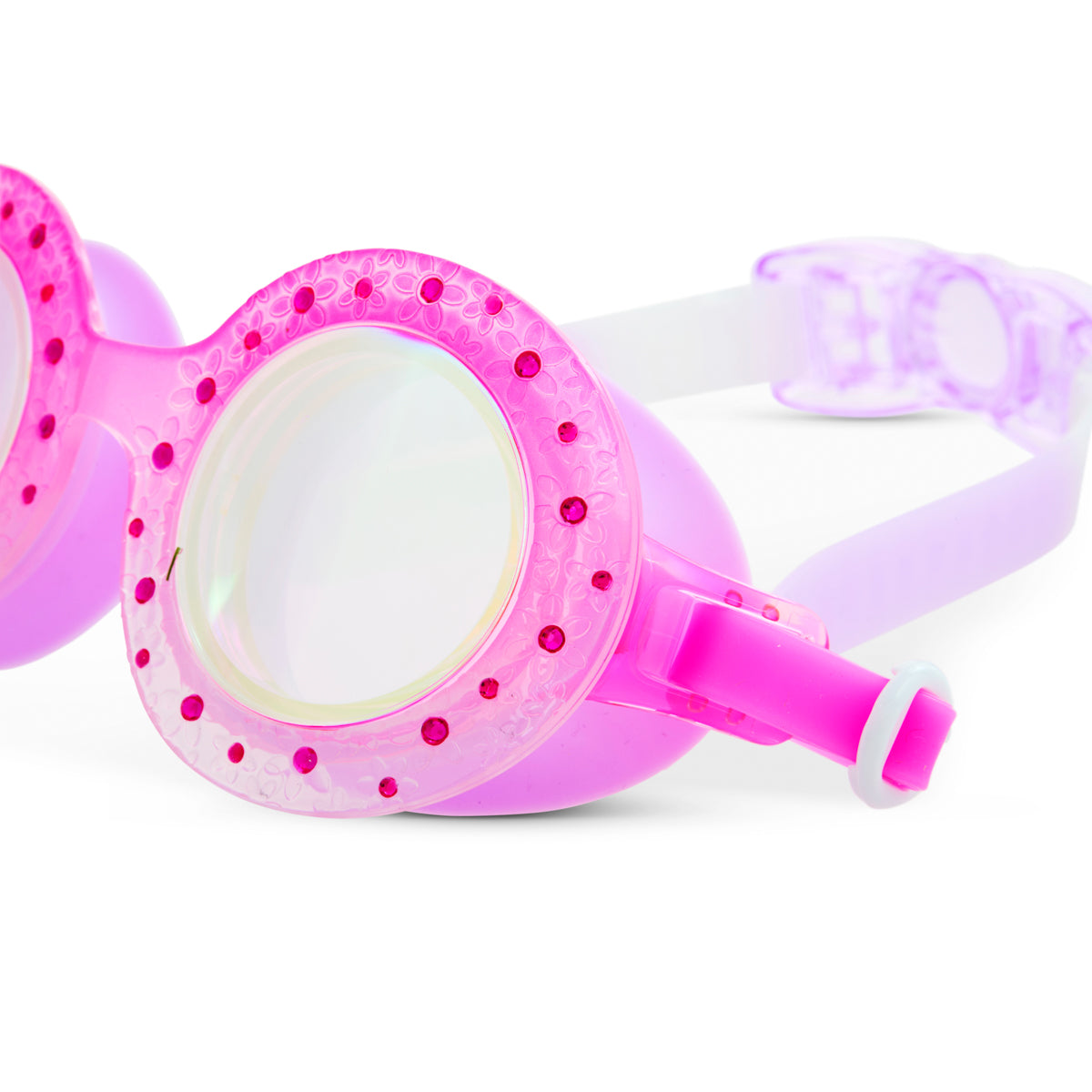 Blush Begonia Budding Flowers Girl Kids' Swim Goggles - HoneyBug