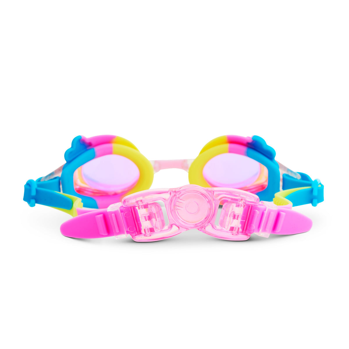 Colorful Clouds Rainbow Girl Kids' Swim Goggles - HoneyBug