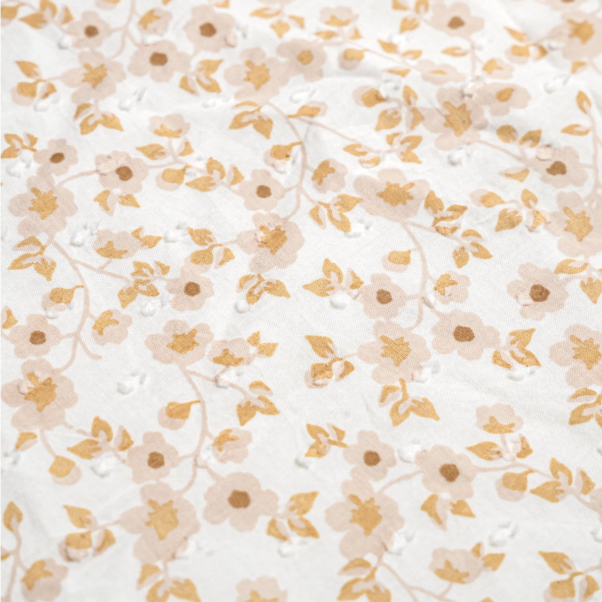 Organic Hair Bow Clip - Gardenia - HoneyBug