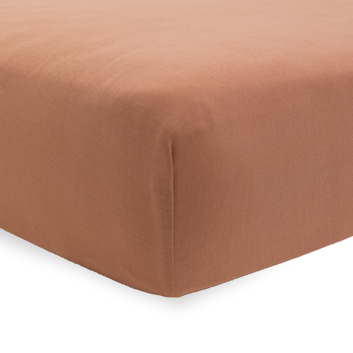 Stretch Knit Crib Sheet - Terracotta - HoneyBug