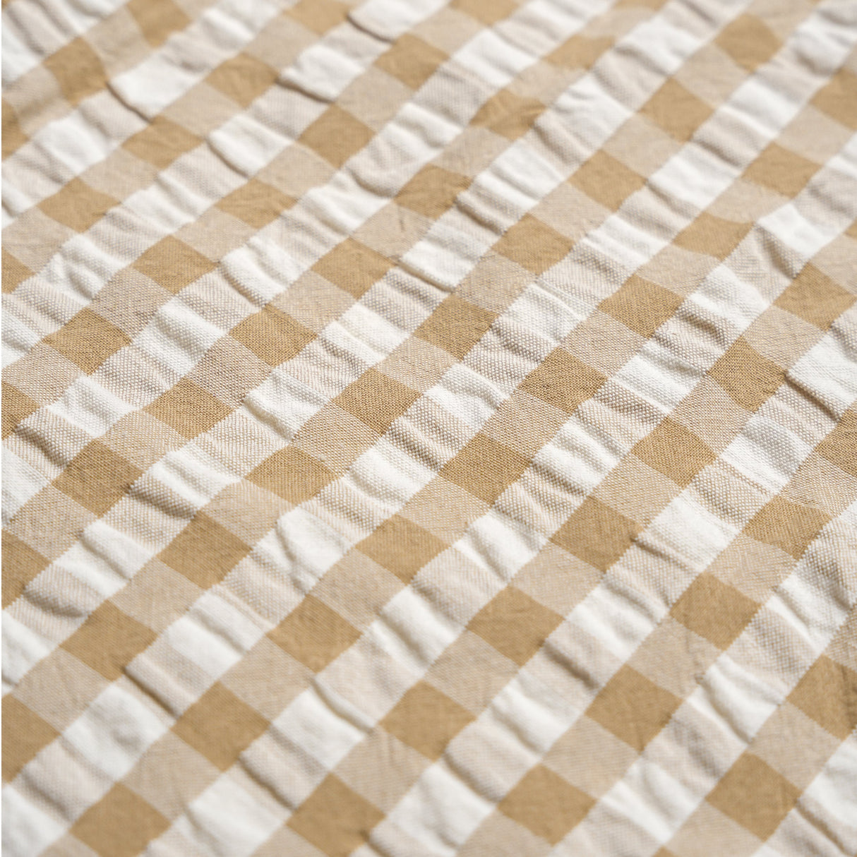 Organic Shirt & Shorts Set - Brown Chequered - HoneyBug