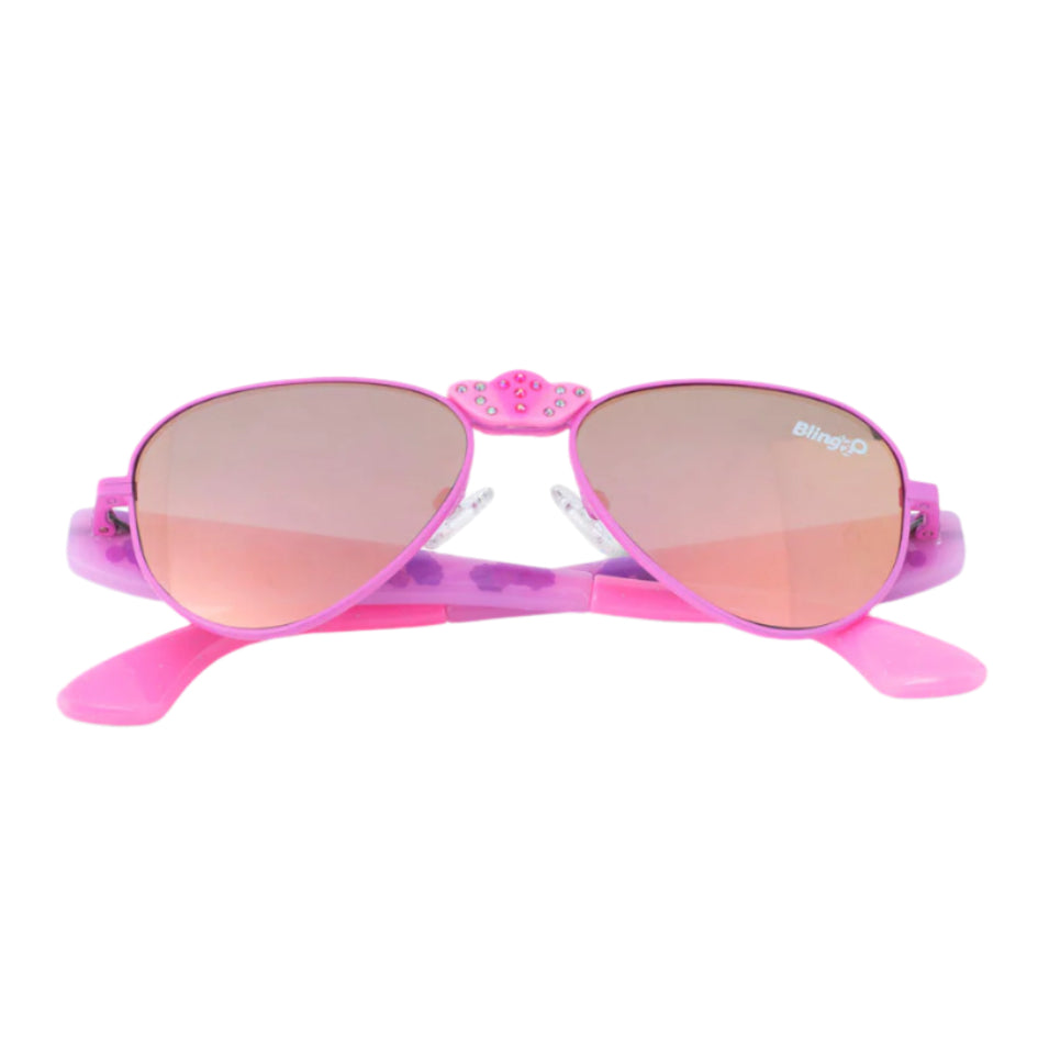 Bright Bubblegum Hampton Beach Kids' Sunglasses - HoneyBug