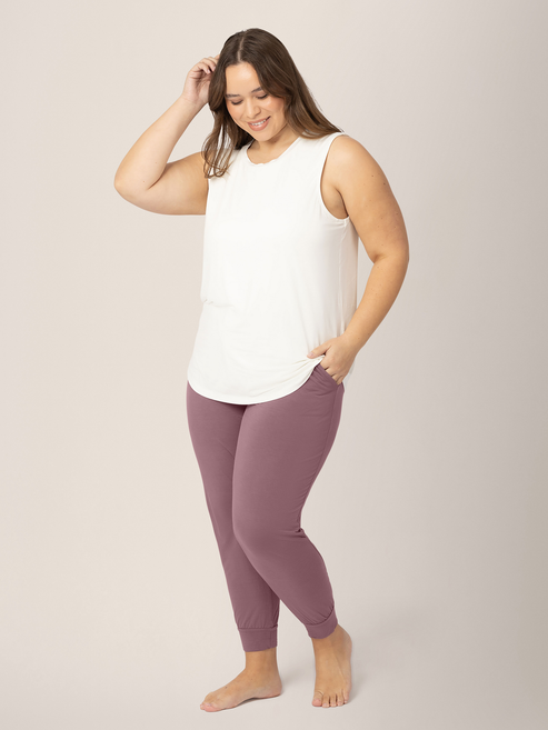 Bamboo Nursing & Maternity Tank | White - HoneyBug