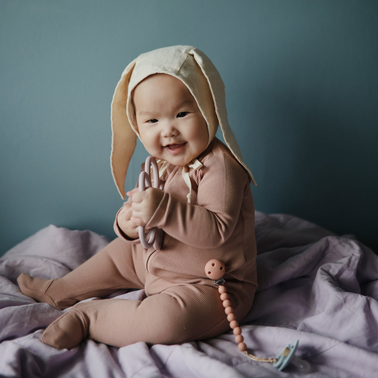 Zipper Pajama - Blush