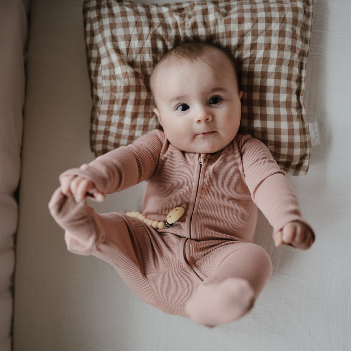 Zipper Pajama - Blush