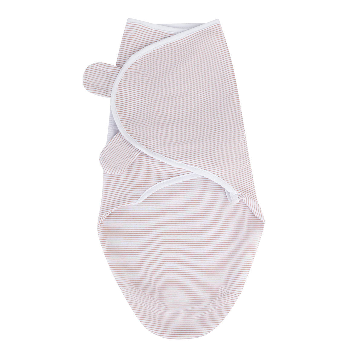 Adjustable Swaddle Blanket - Mauve Tulips & Stripes - HoneyBug