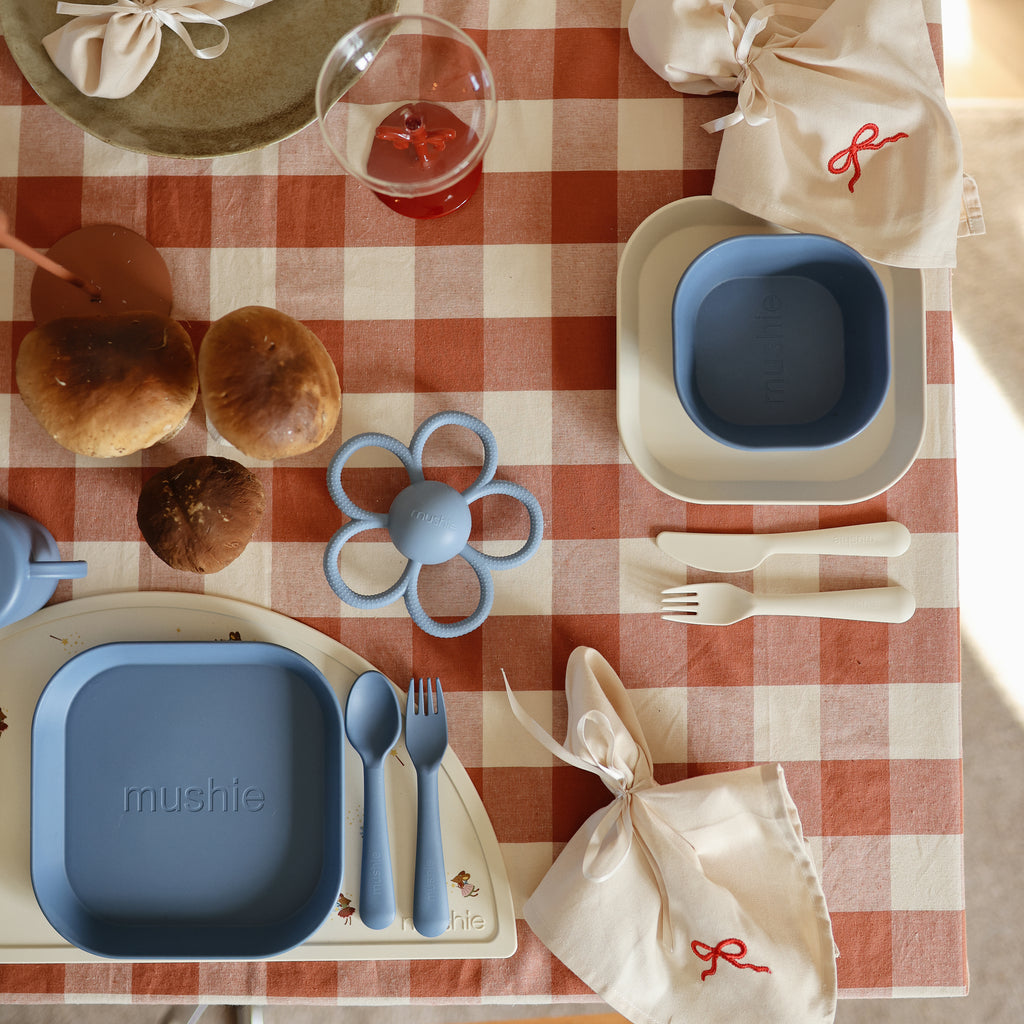 Dinnerware Fork and Spoon Set - Twilight Blue