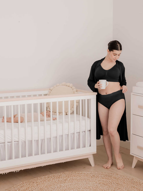 High-Waisted Postpartum Recovery Panties (5-Pack) | Assorted Neutrals - HoneyBug