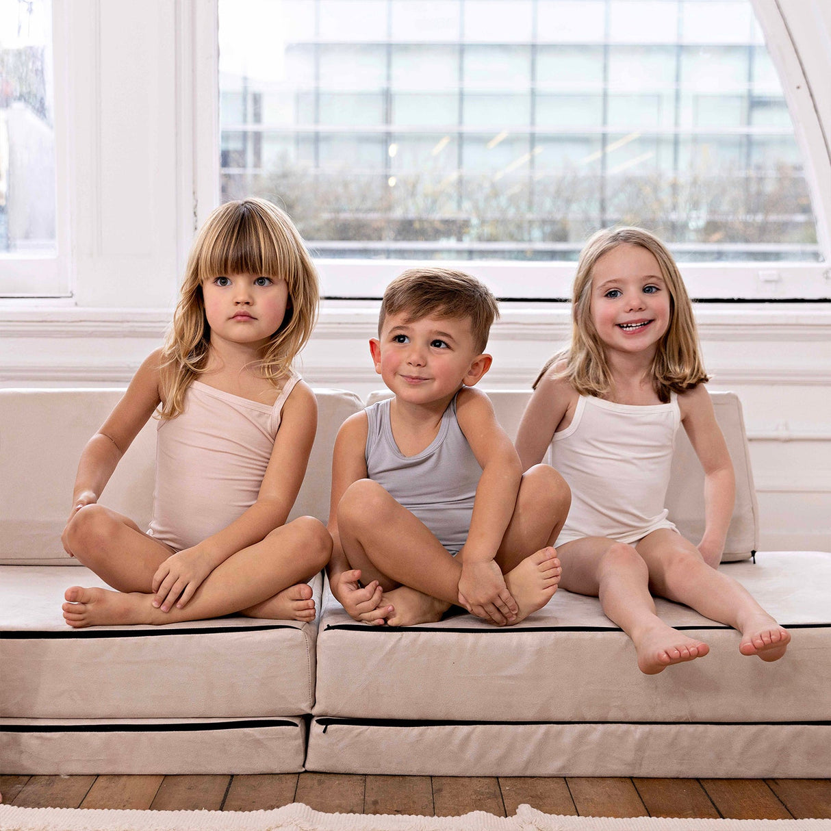 Bamboo Cotton Mauve + White (2 Sets) - HoneyBug