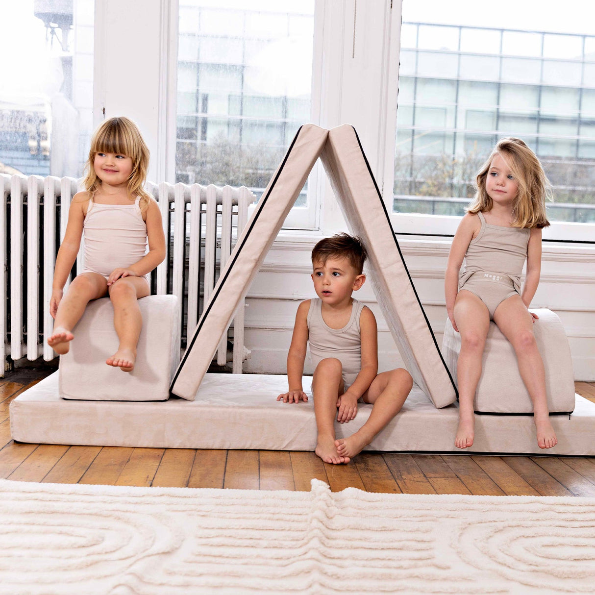 Bamboo Cotton White, Girl (2 Sets) - HoneyBug