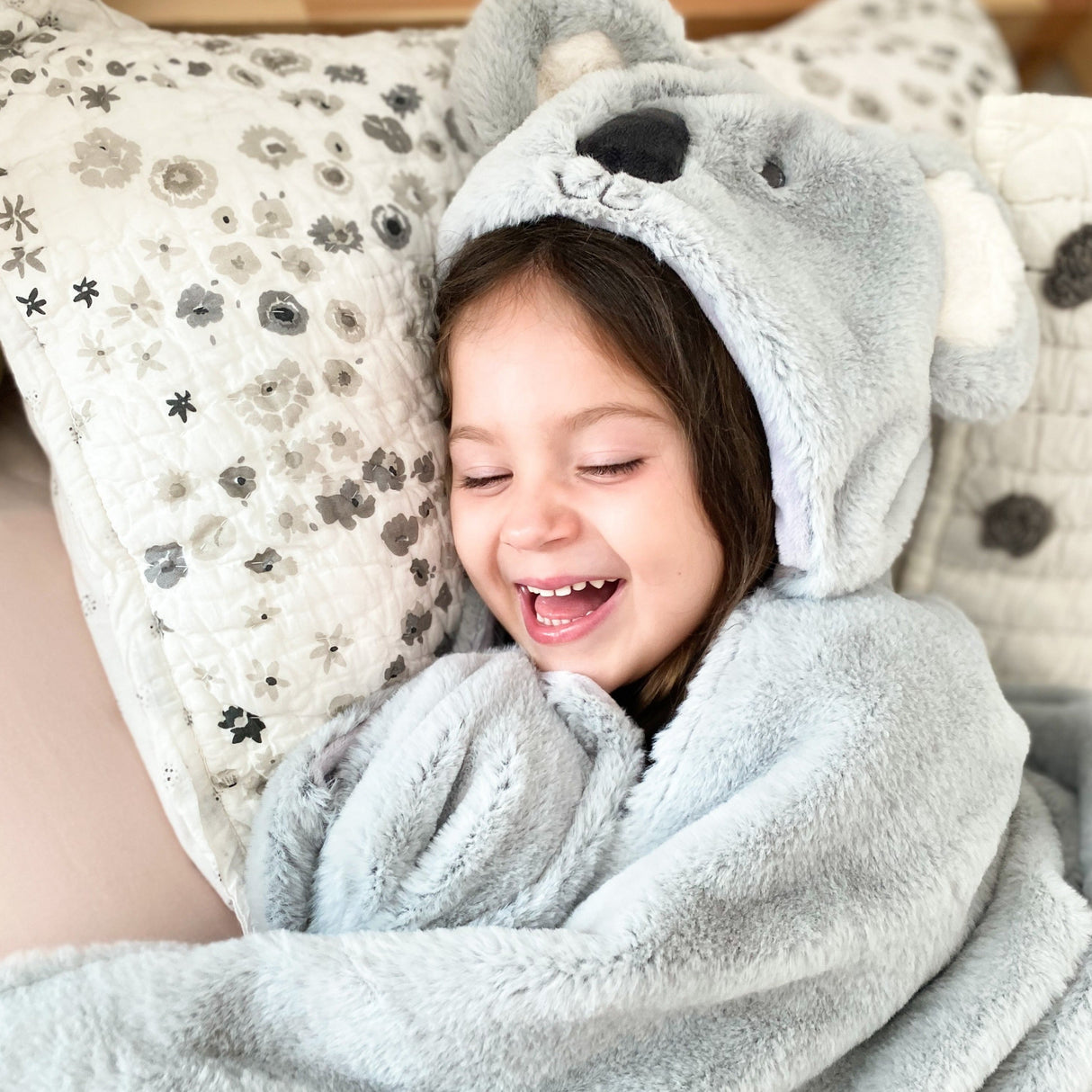 Sydney Koala Hooded Blanket - HoneyBug
