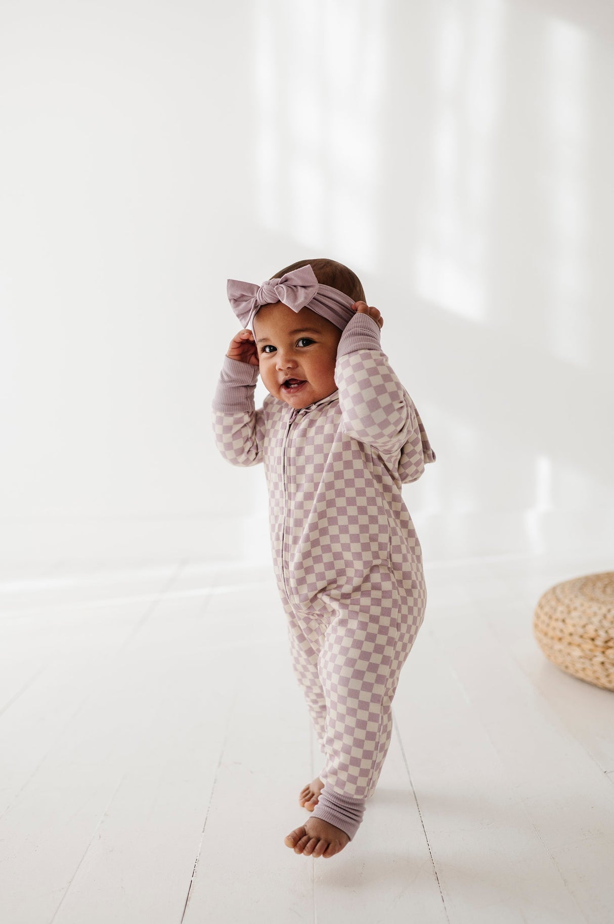 Terry Zip Romper - HoneyBug