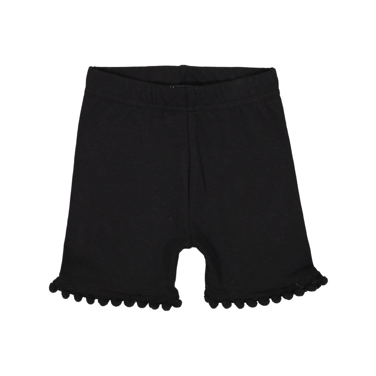 Black Pompom Trim Shorties - HoneyBug
