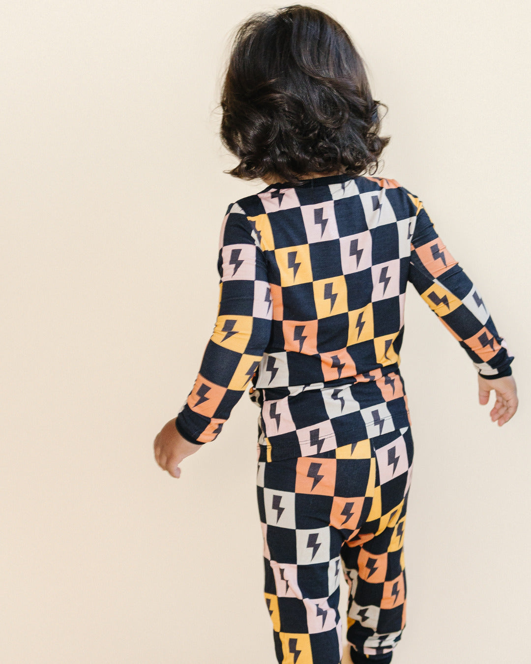 Bamboo Two Piece Set | Colorful Checks & Bolts - HoneyBug