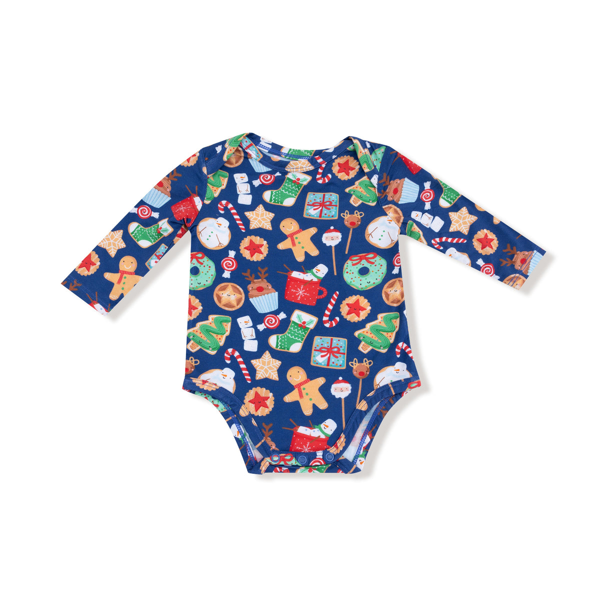 Lap Shoulder Bodysuit - Christmas Treats - HoneyBug