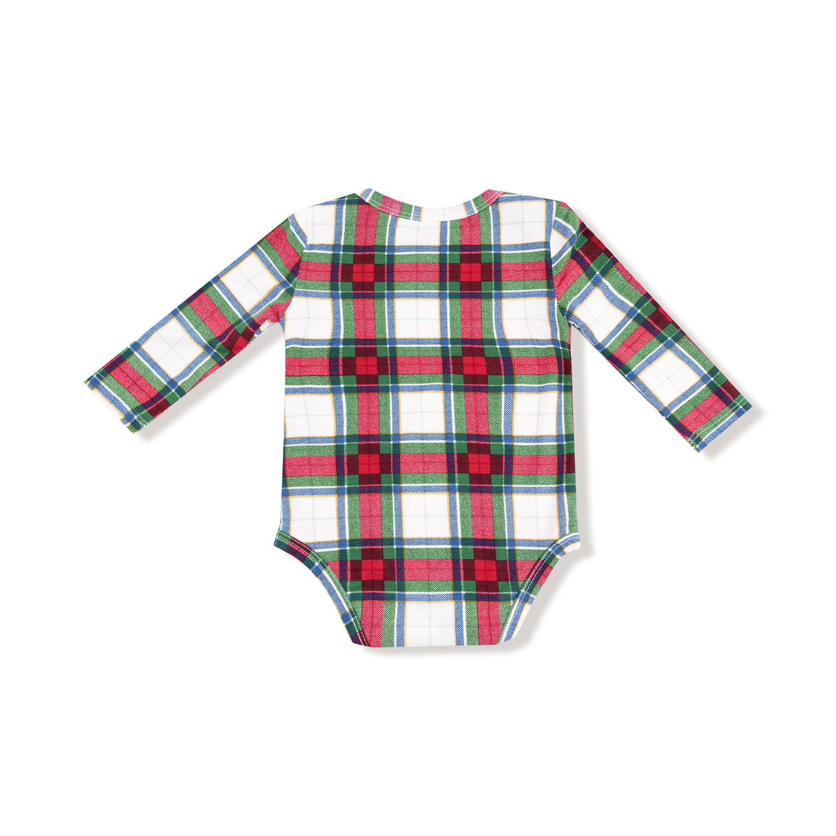 Lap Shoulder Bodysuit - Holiday Plaid - HoneyBug