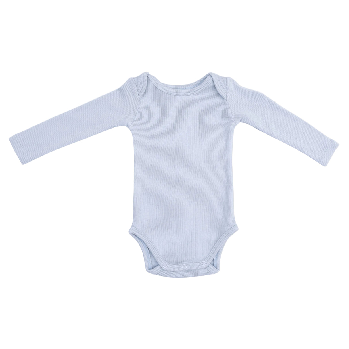 Solid Niagara Mist Rib - Long Sleeve Bodysuit