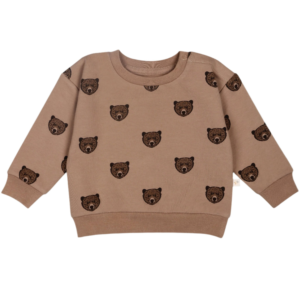 Organic Fleece Sweatshirt - Wild Bear - HoneyBug