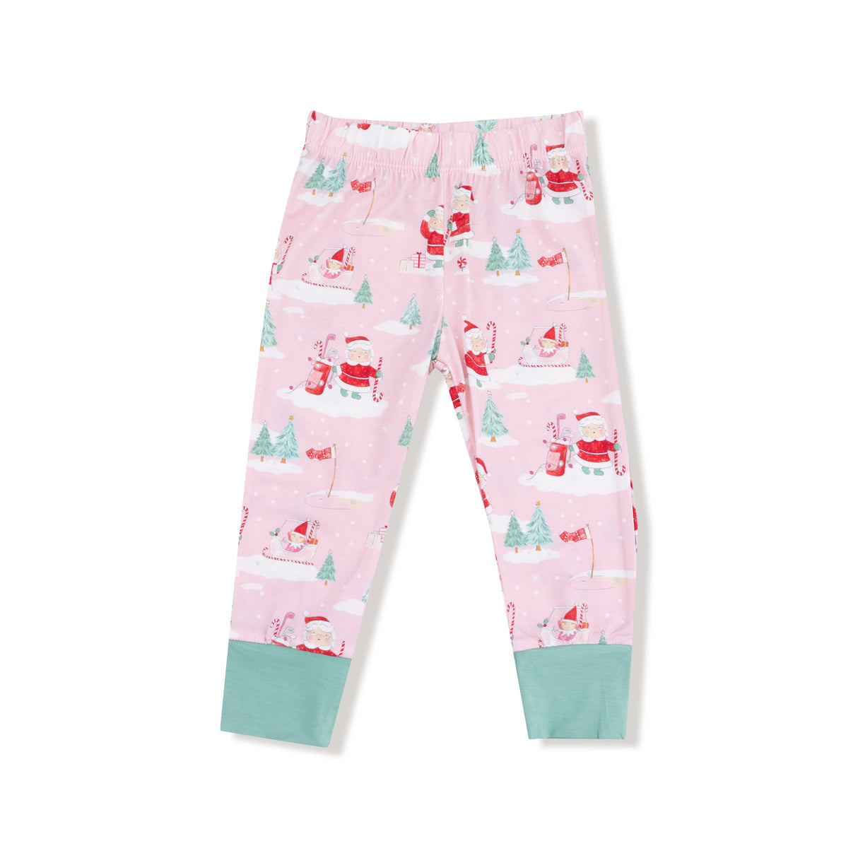Golfing Mrs. Claus and Elves - Long Sleeve Loungewear Set - HoneyBug