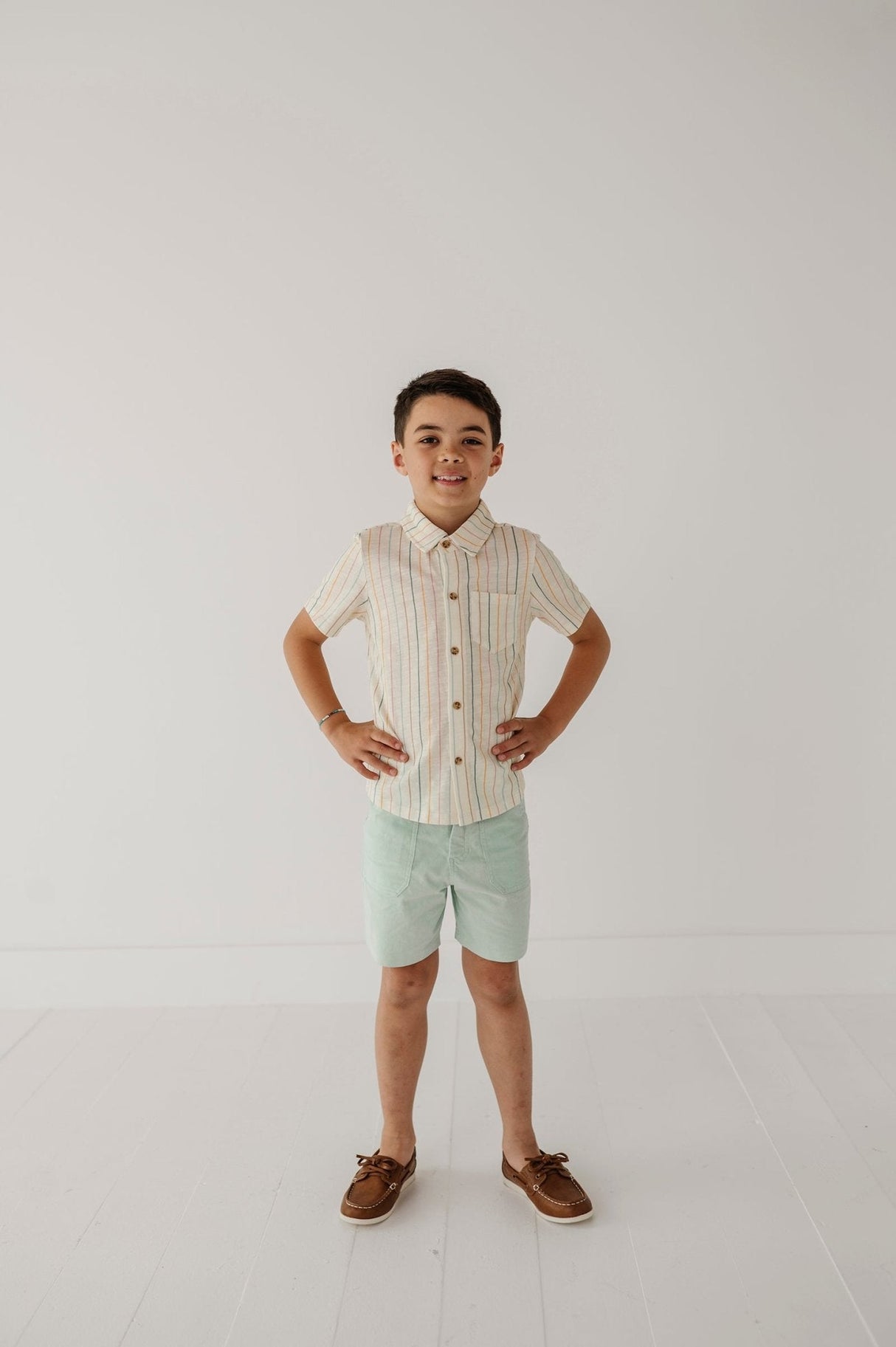 Boy's Collar Button Shirt