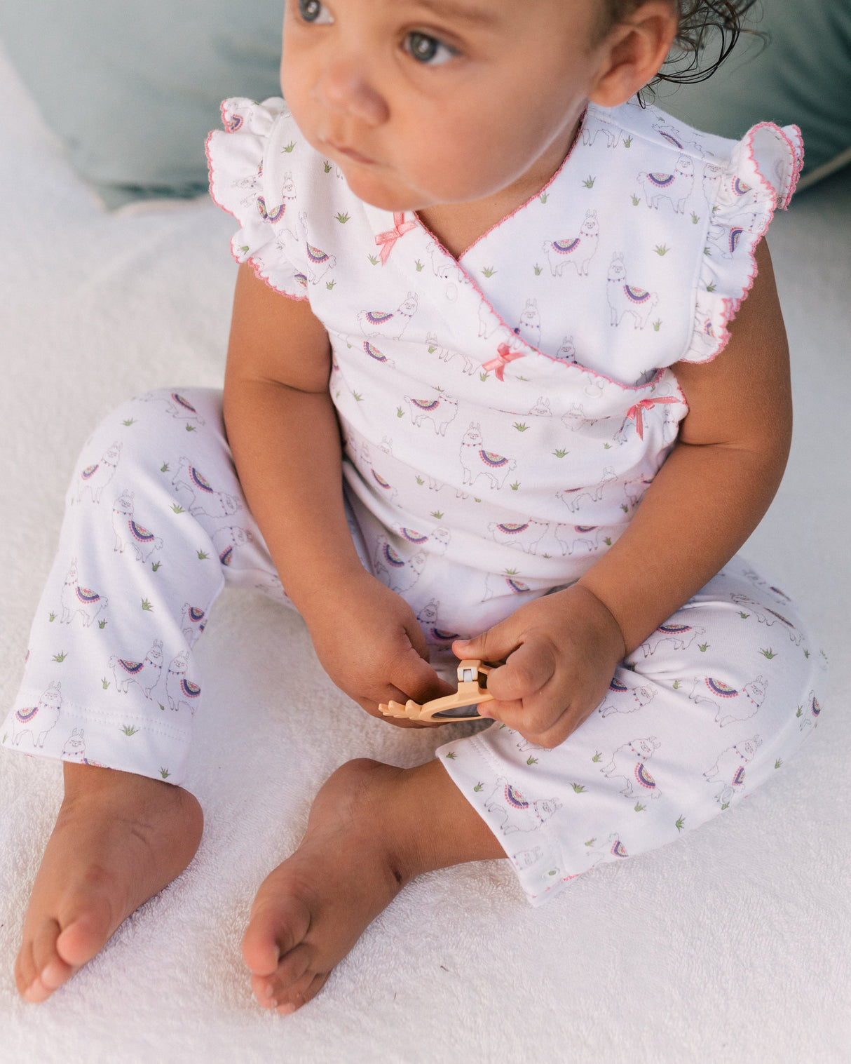 Alex the Alpaca Romper - HoneyBug