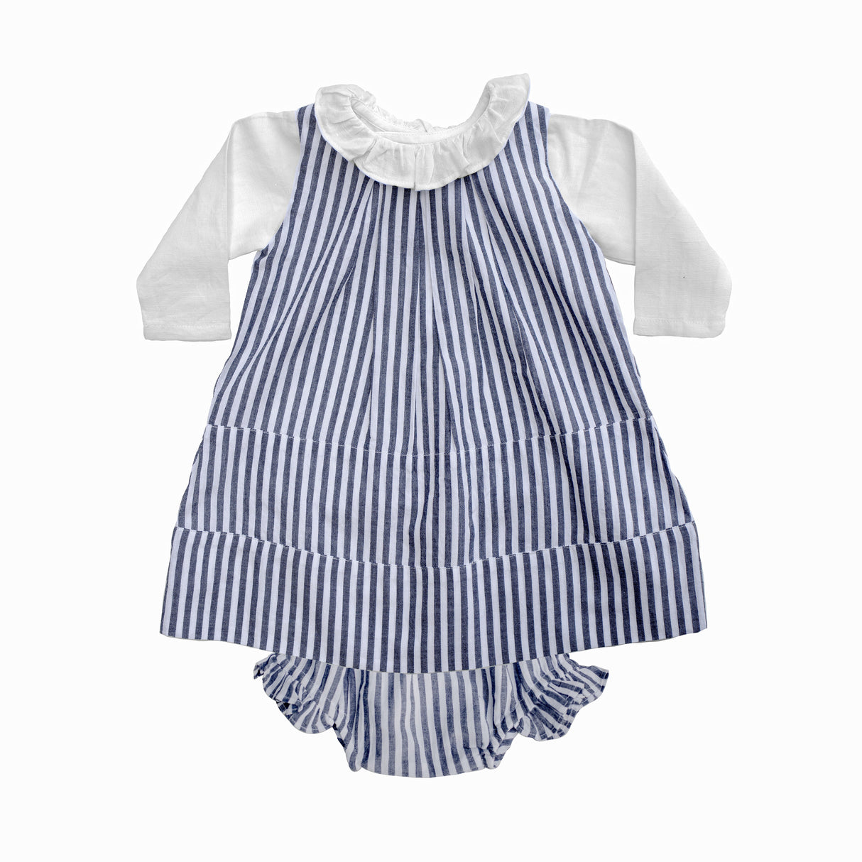 Linen panel dress | Harbor Island stripe - HoneyBug