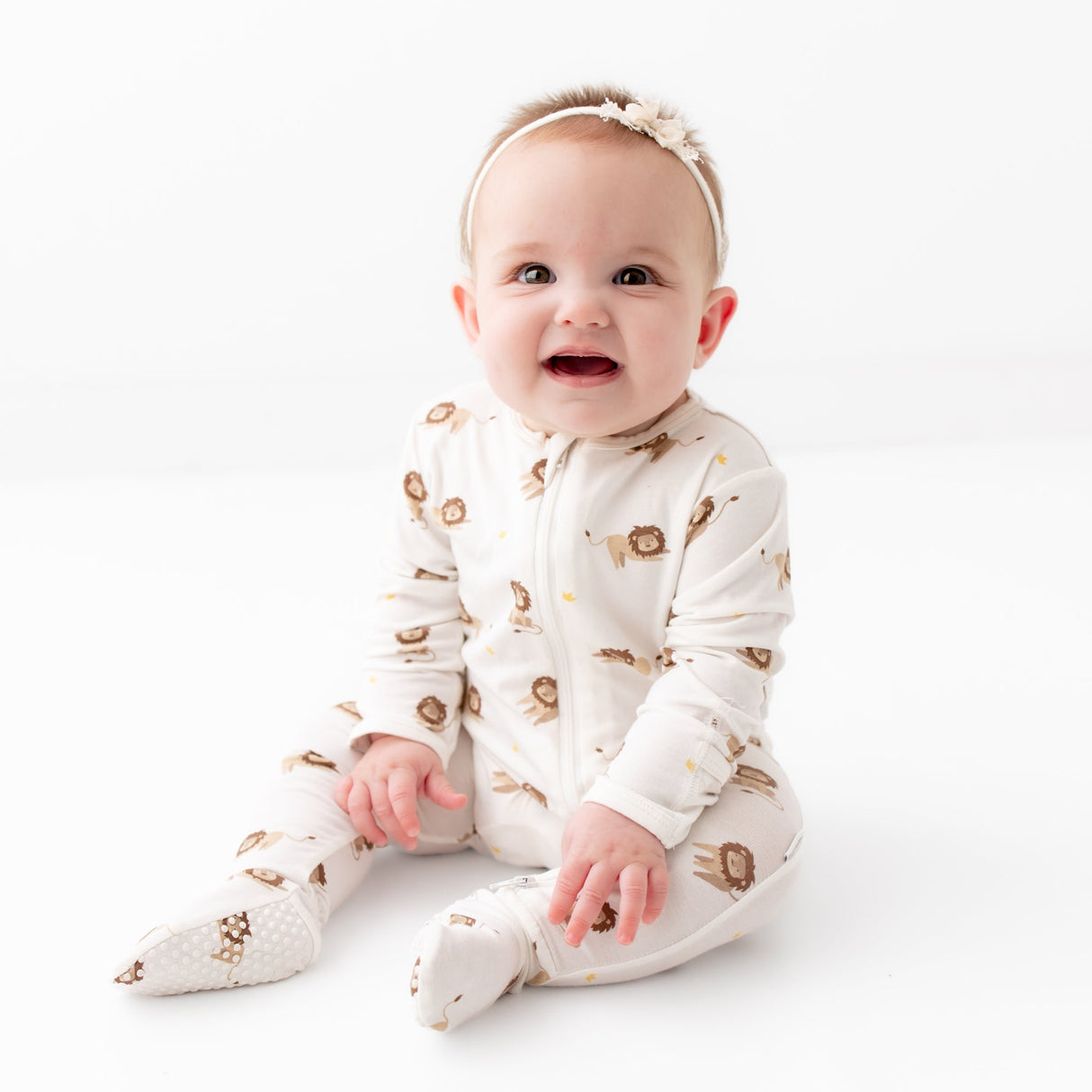 Lion Zippered Footie - HoneyBug