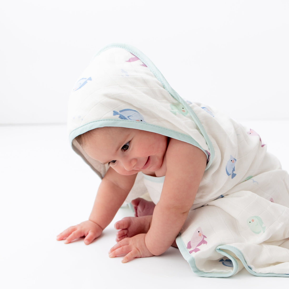 Fish Hooded Towel Set - HoneyBug