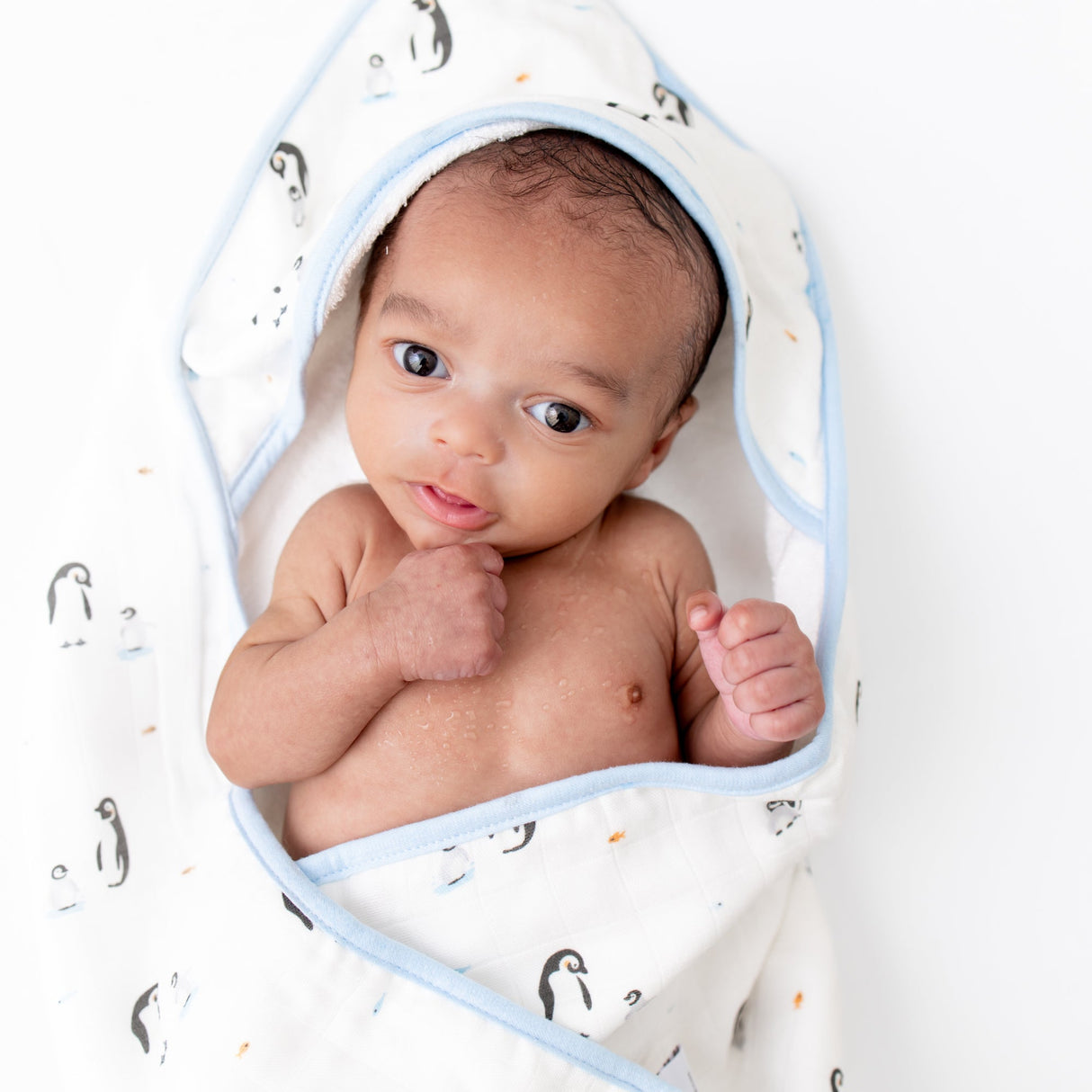 Penguin Hooded Towel Set - HoneyBug