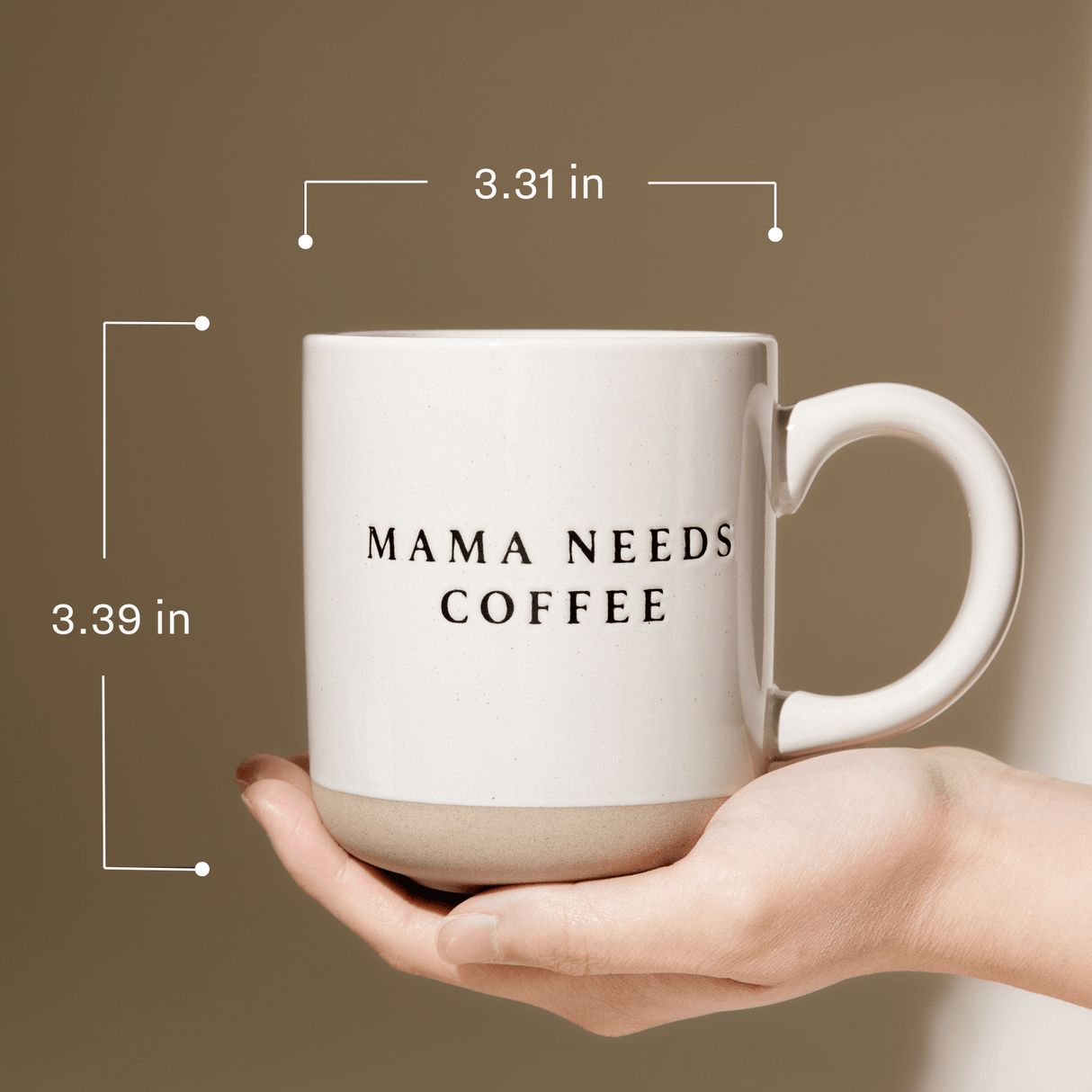 Mama Needs 14oz. Coffee Stoneware Coffee Mug - HoneyBug