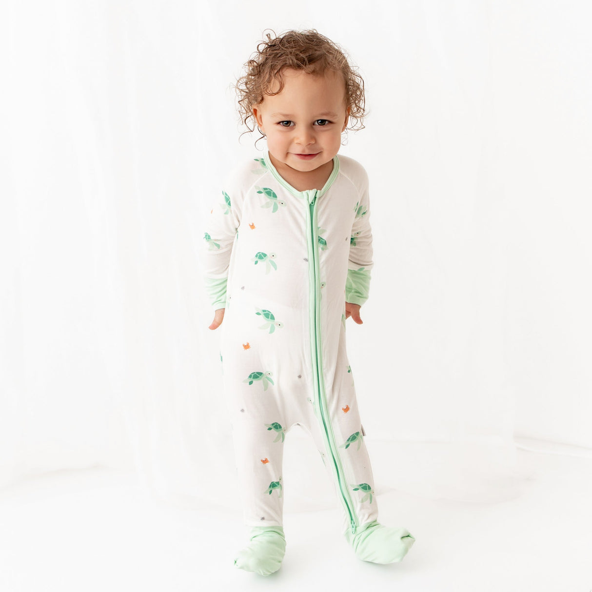 Turtle Romper - HoneyBug
