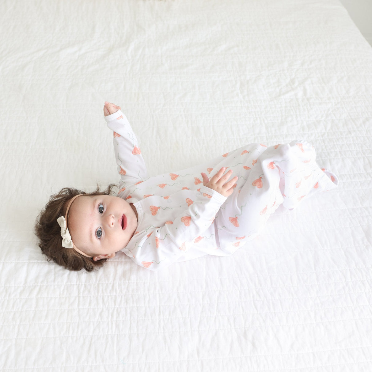 White Heart Balloon Converter Gown - HoneyBug