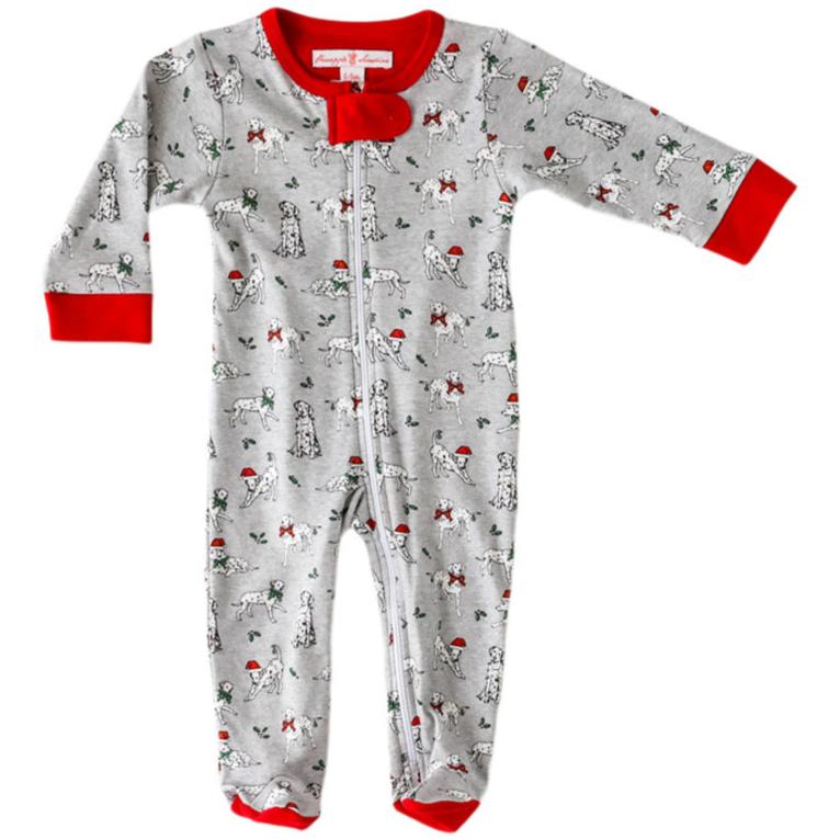 Holiday Dalmatian Footie - HoneyBug