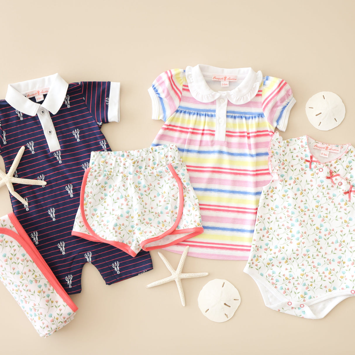 Pink Arabella Onesie with Bows - HoneyBug