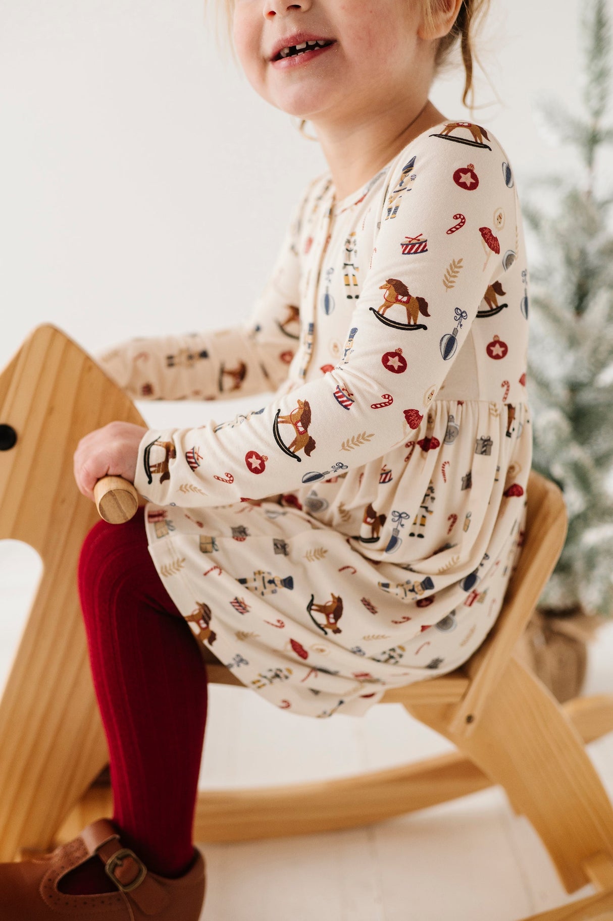 Long Sleeve Henley Dress - HoneyBug