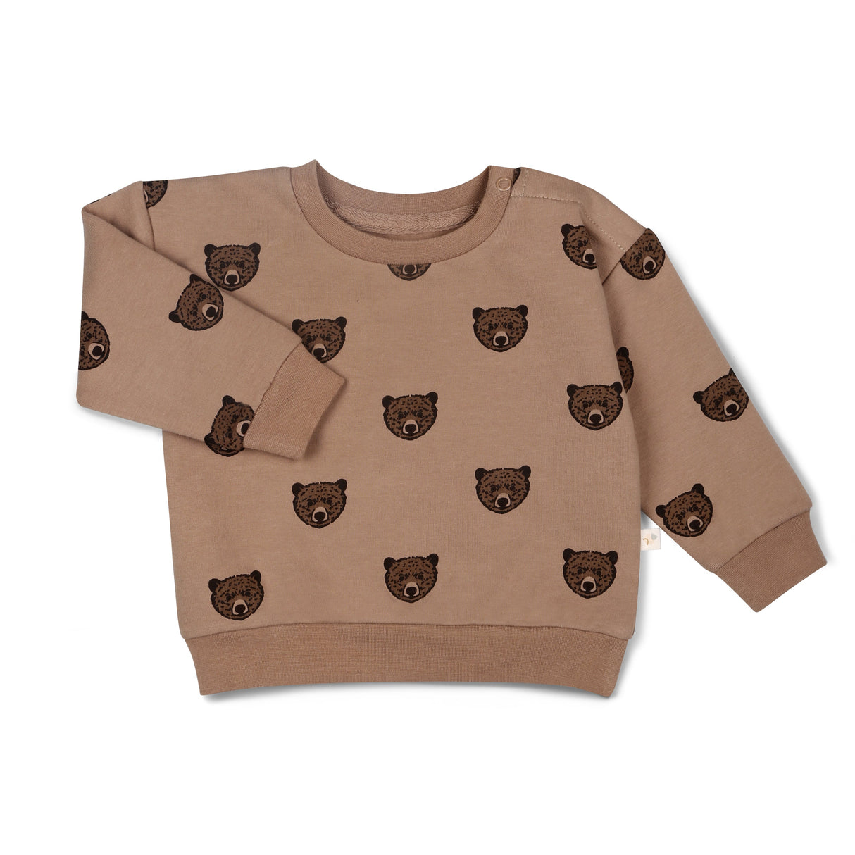 Organic Fleece Sweatshirt - Wild Bear - HoneyBug