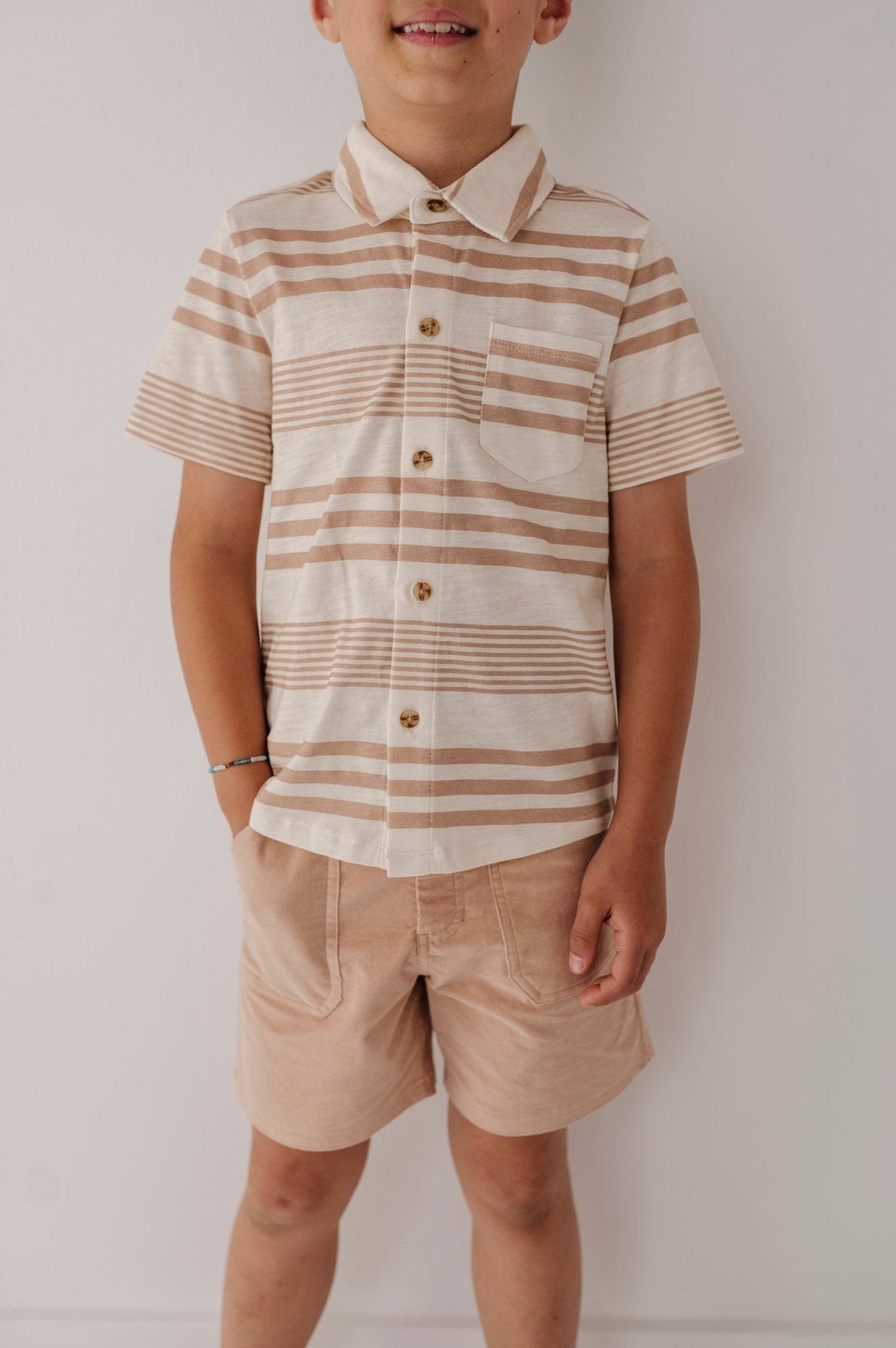 Boy's Collar Button Shirt