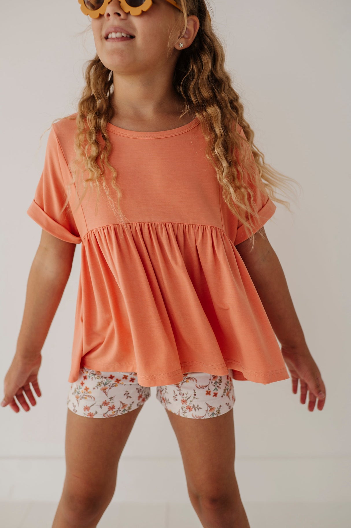 Girl's Printed Twill Shorts