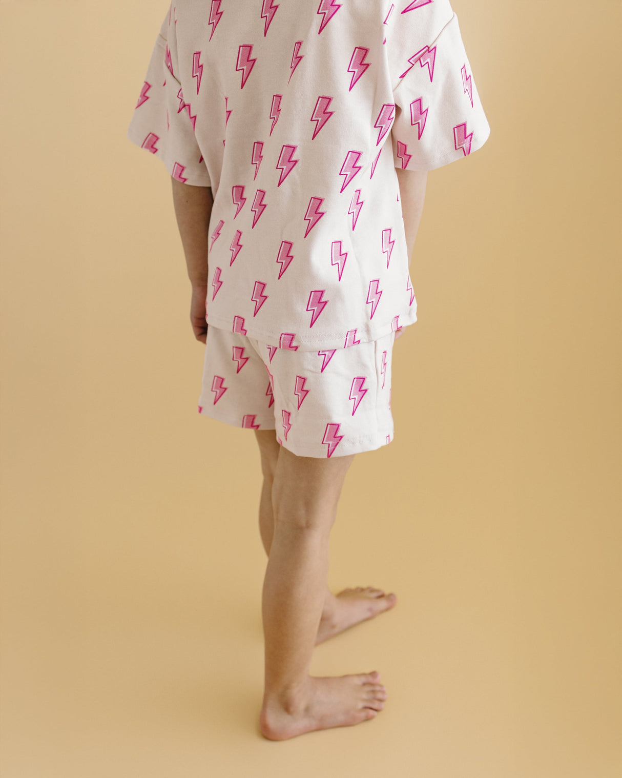 Shorts Set | Pink Bolts - HoneyBug