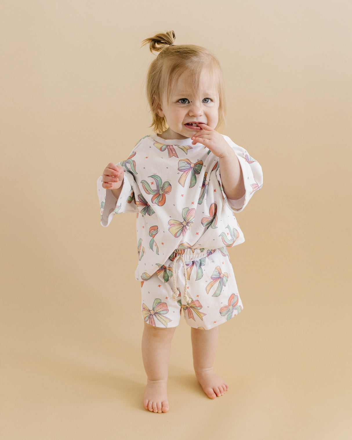 Shorts Set | Happy Bows - HoneyBug