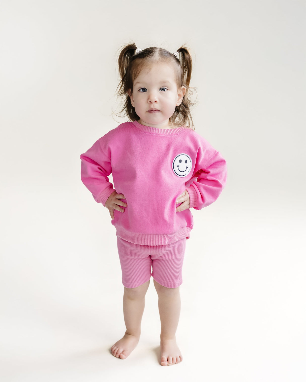 Biker Shorts Set | Pink - HoneyBug