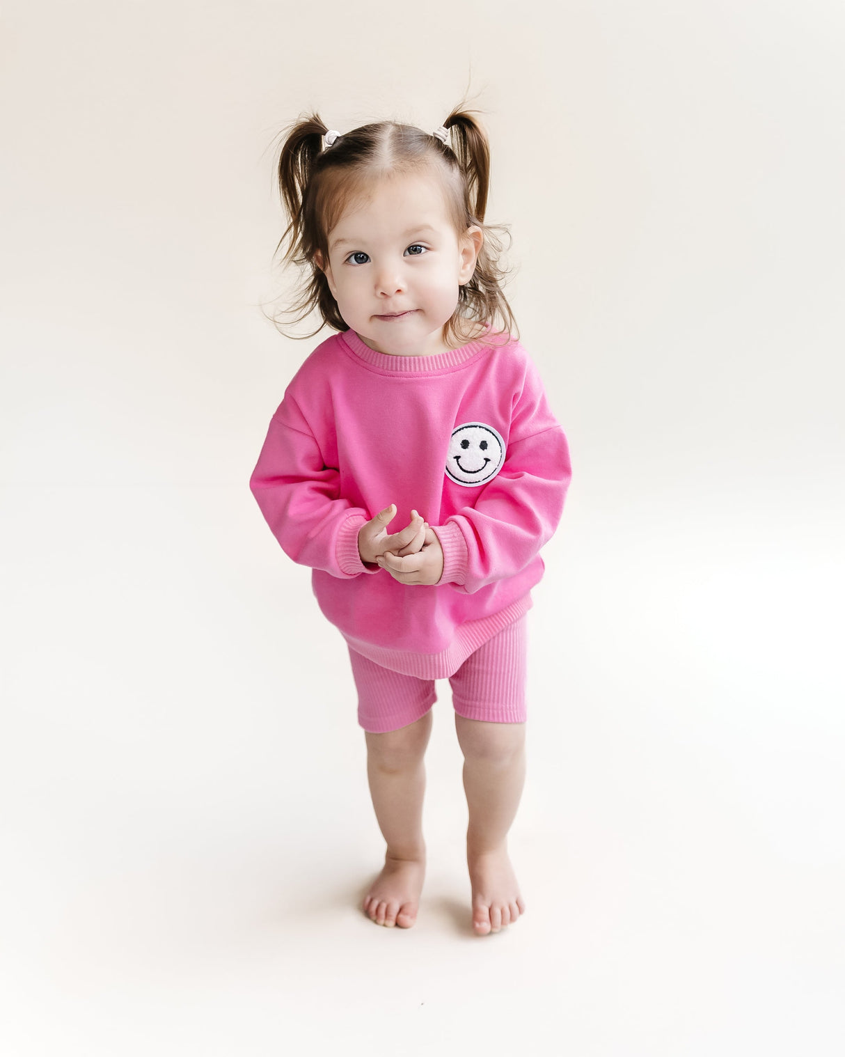 Biker Shorts Set | Pink - HoneyBug