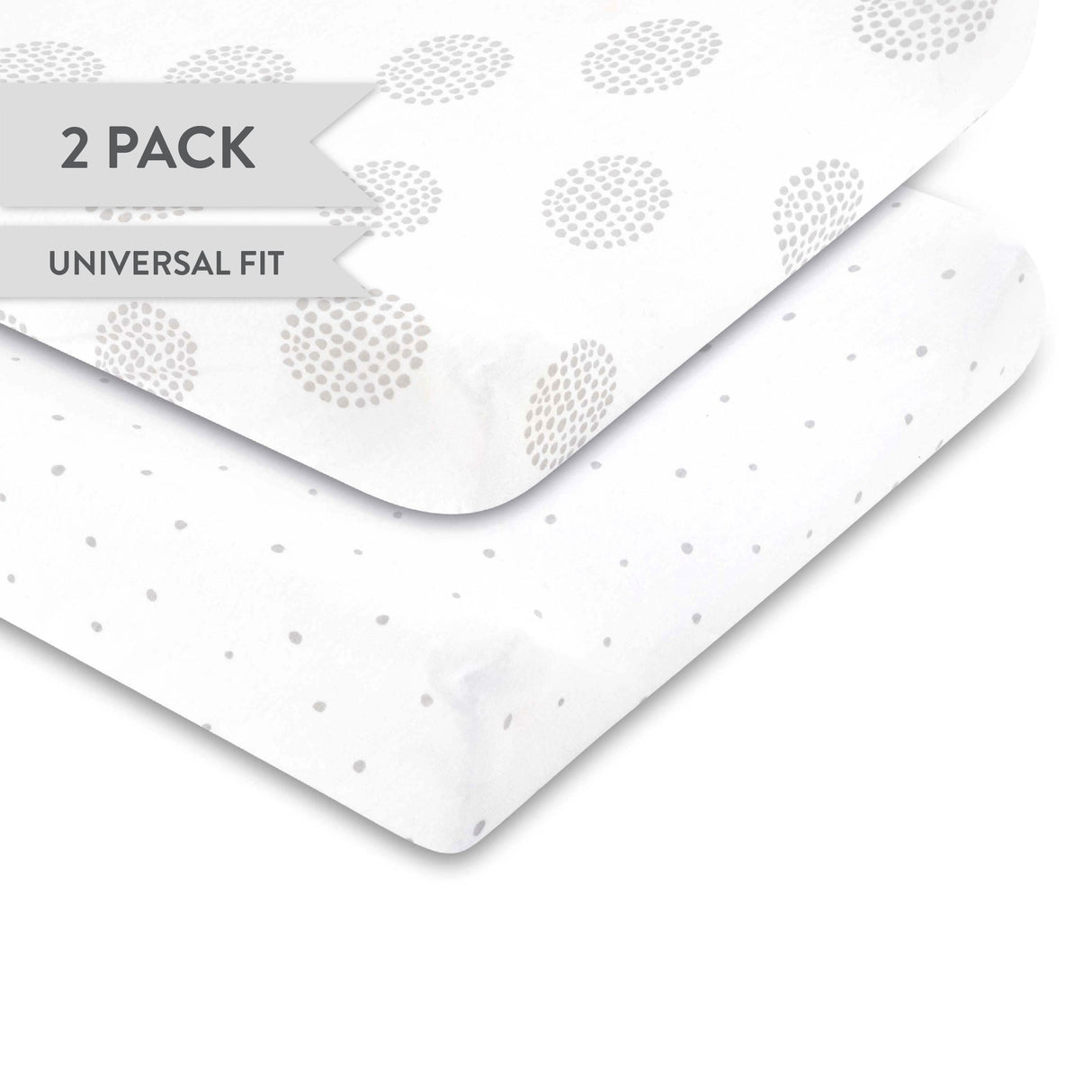 Changing Pad Cover | Cradle Sheet Set - Grey Dottie - HoneyBug