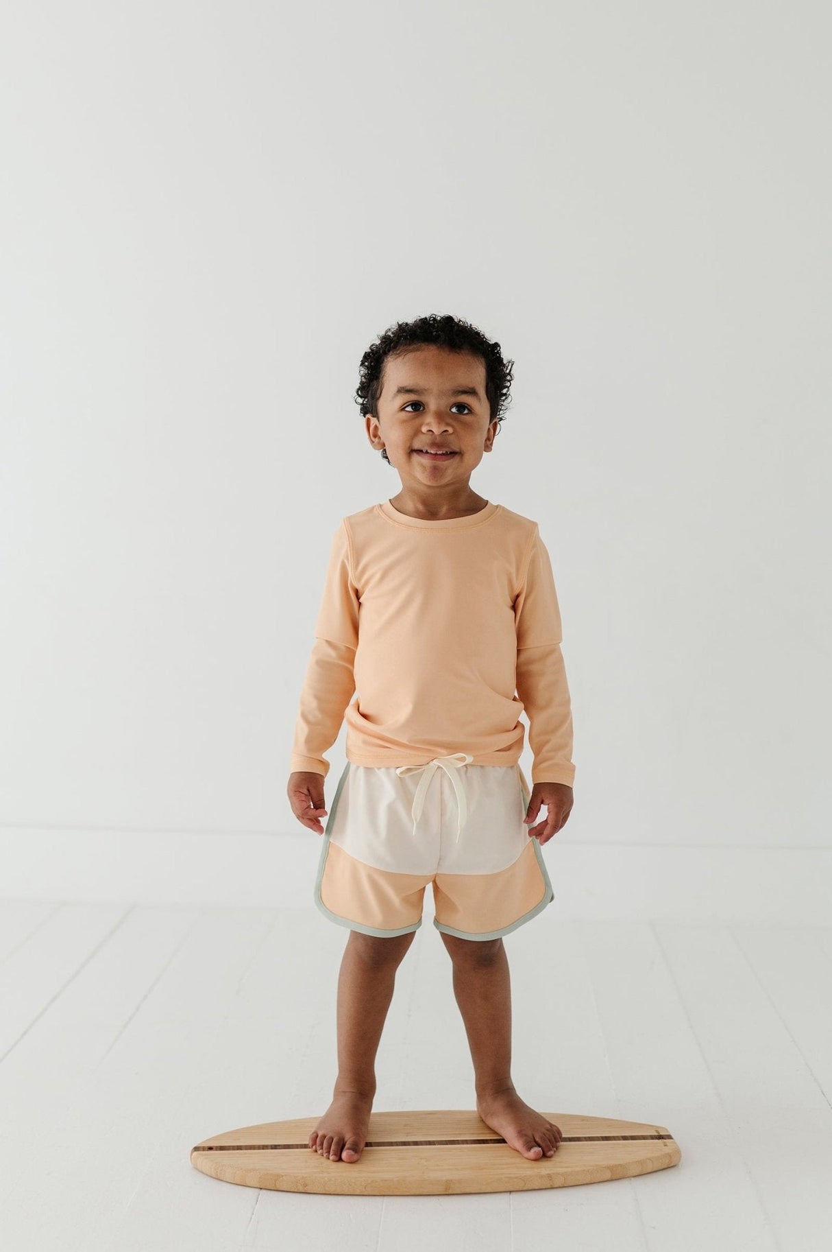 Boy's Long Sleeve Rash Guard Swim Shirt