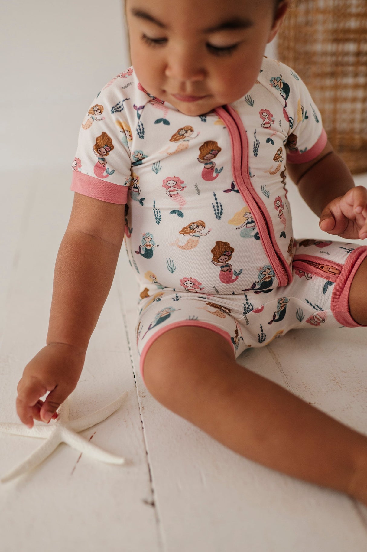 Summer Zip Romper - HoneyBug