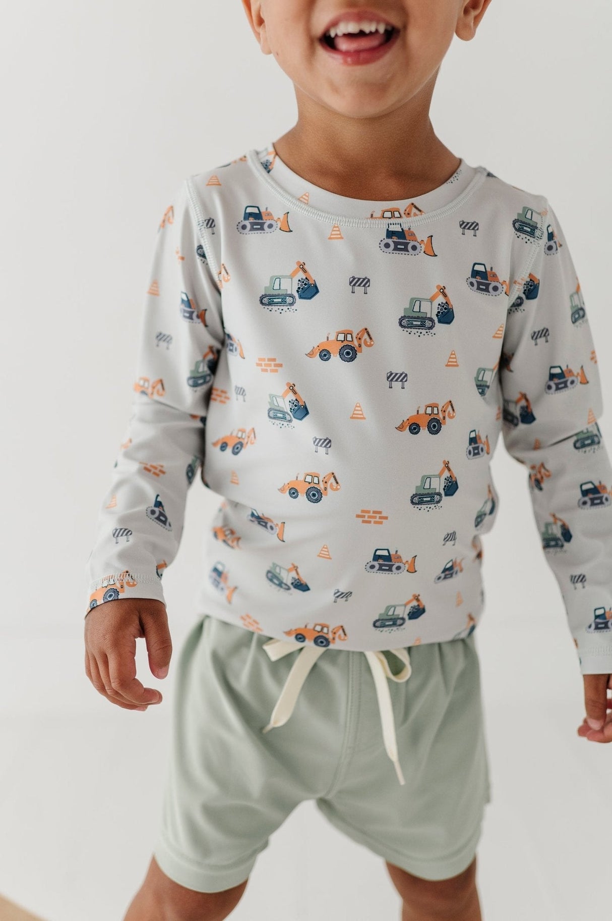 Boy's Long Sleeve Rash Guard Swim Shirt
