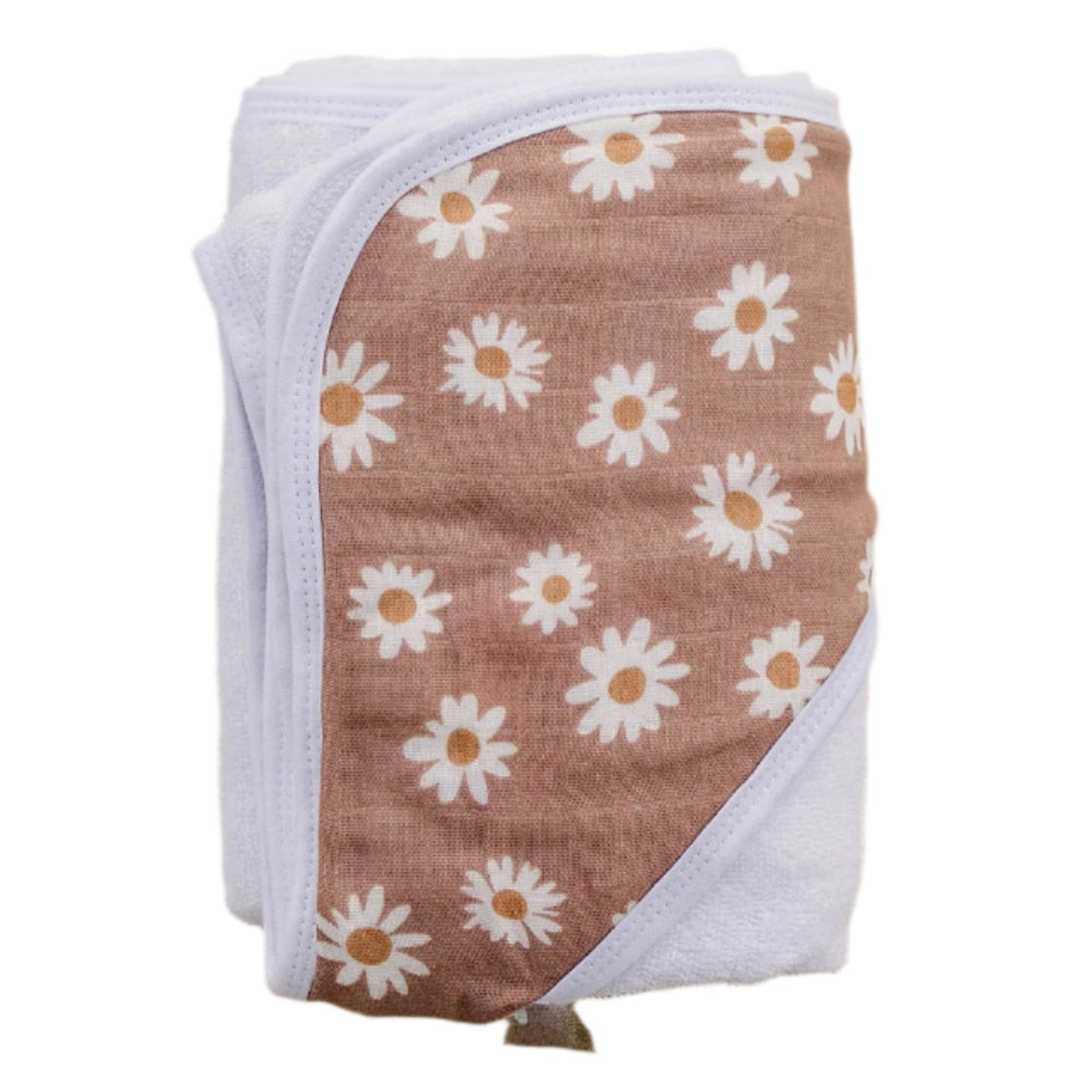 Daisy Dream Muslin Hooded Towel - HoneyBug