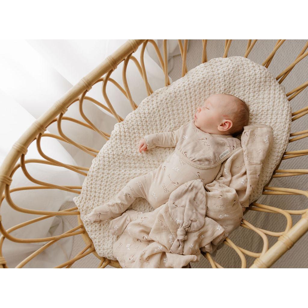 Bamboo Muslin Paci Lovey - Vintage Birds Collection - HoneyBug